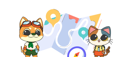 在香港公園內尋找活力仔和思文貓